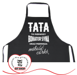 Fartuszek dla taty TATA TO PIERWSZY BOHATER SYNA ORAZ PIERWSZA MIŁOŚĆ CÓRKI