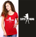 Koszulka dla mamy SUPER MAMA