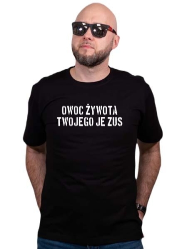 Koszulka dla chłopaka OWOC ŻYWOTA TWOJEGO JE ZUS