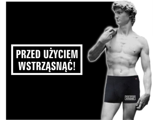 Bokserki męskie PRZED UŻYCIEM WSTRZĄSNĄĆ