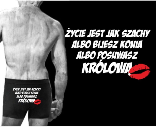Bokserki męskie SZACHY